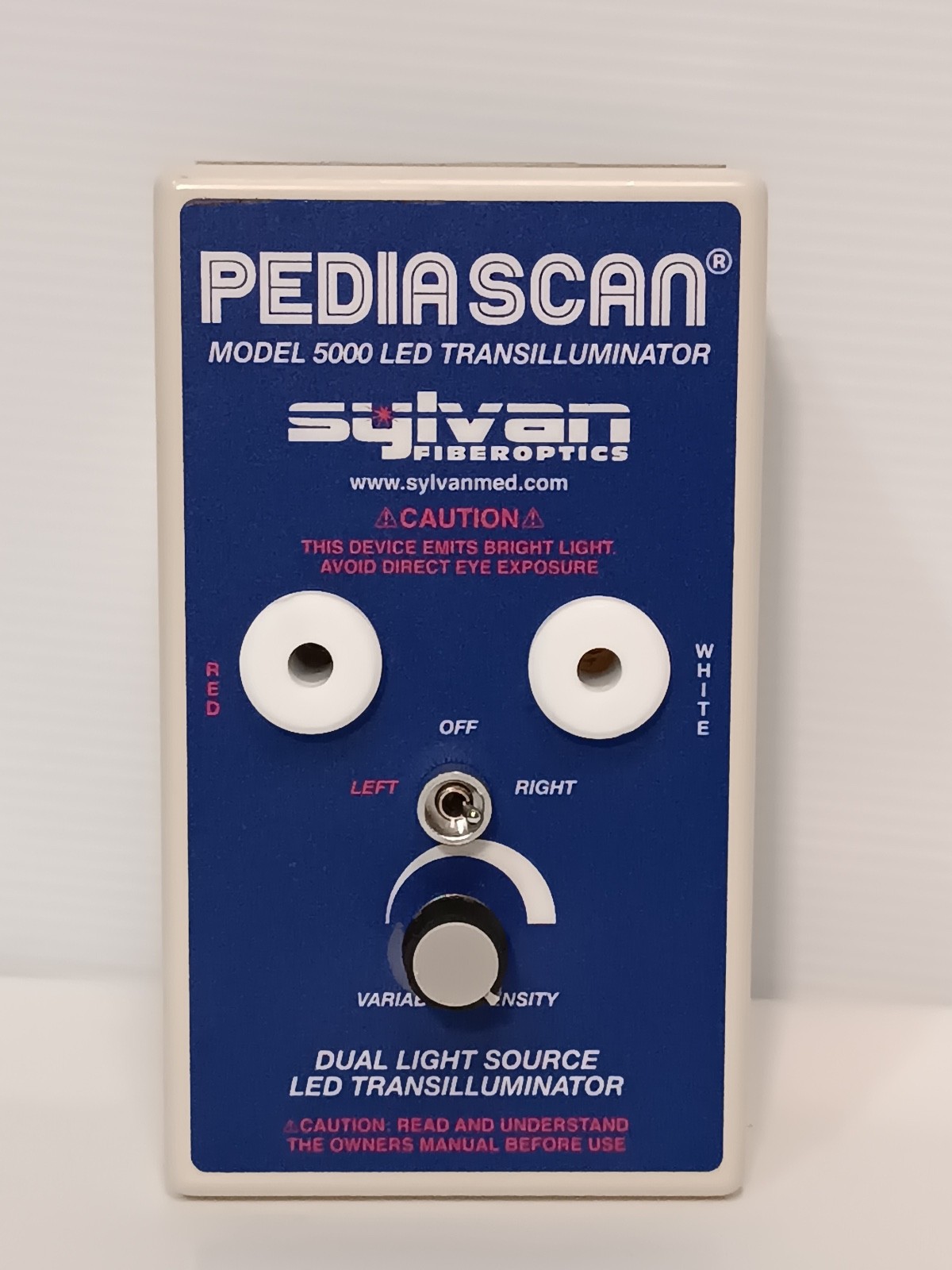 Sylvan Fiberoptics Model 5000 Pediascan LED Transilluminator Vein Finder