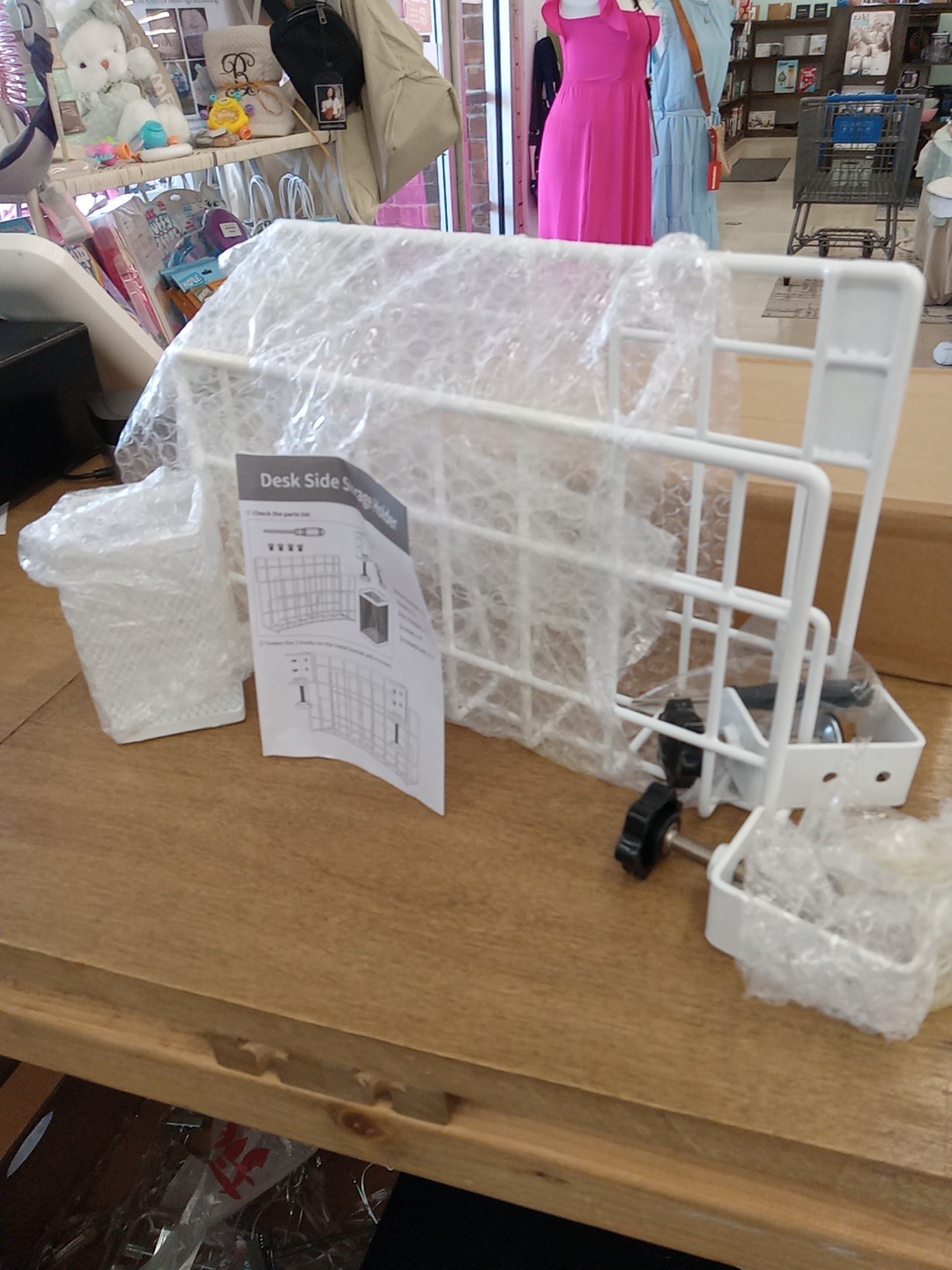 Desk Side Storage Clamp On Storage For Office