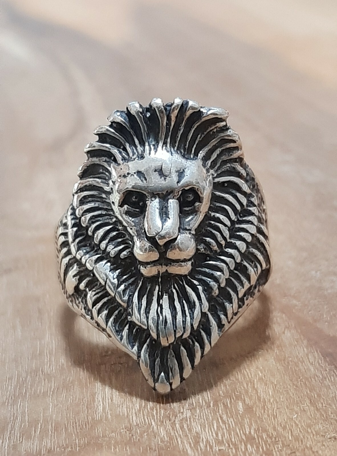 925 SILVER RING MAN SOLITAIRE SEAL LION