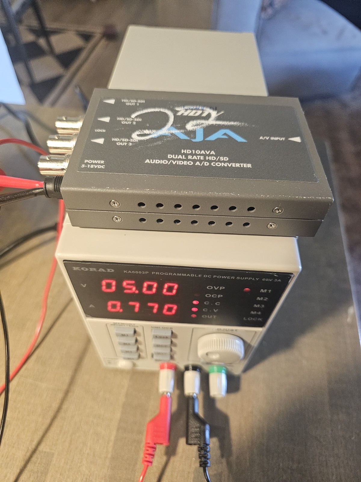AJA - HD10AVA, Analog Video and Audio to SD/HD-SDI - No Power Supply - Tested