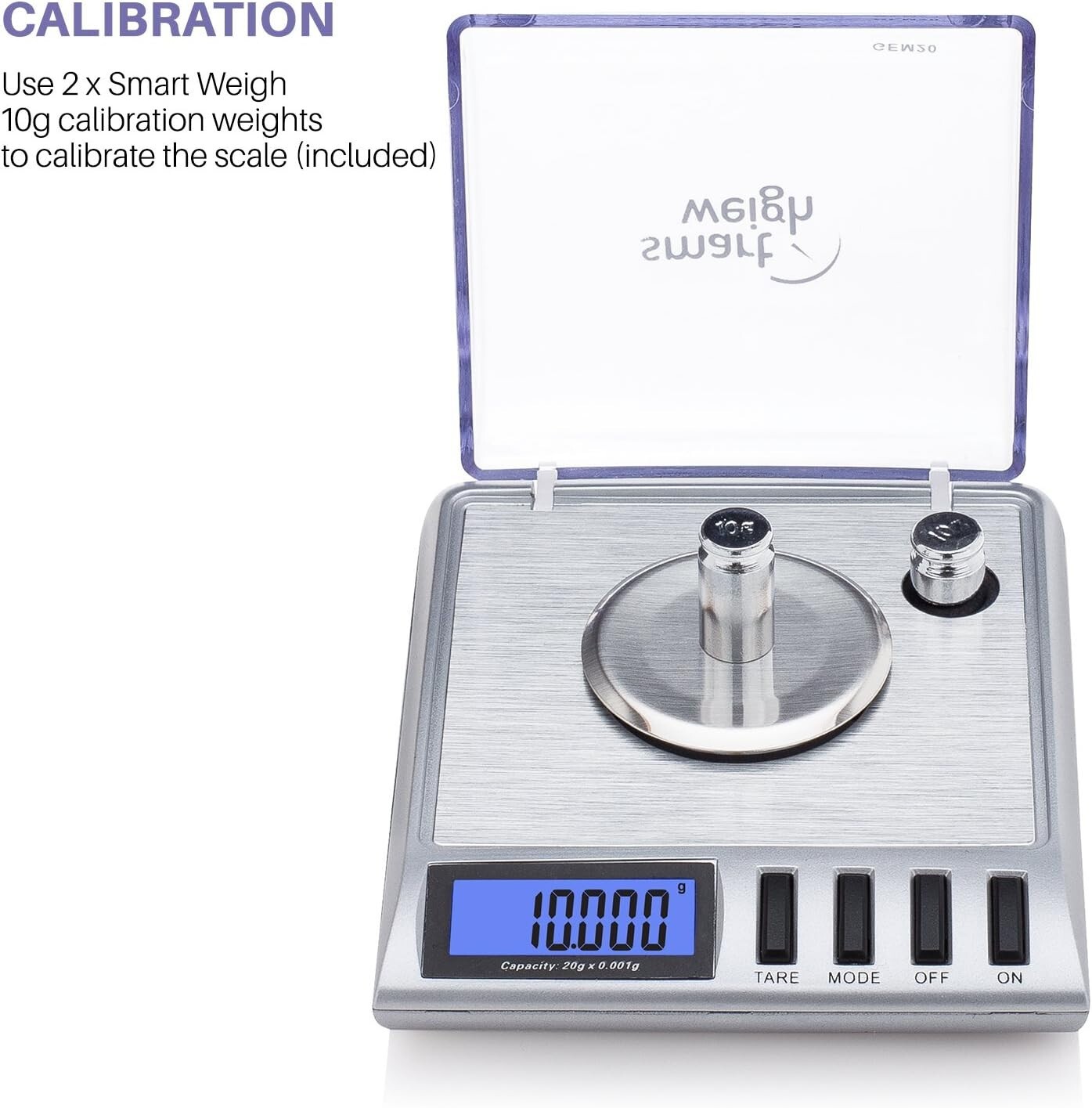 GEM20-20g x 0.001 Grams, High Precision Digital Milligram Jewelry Scale