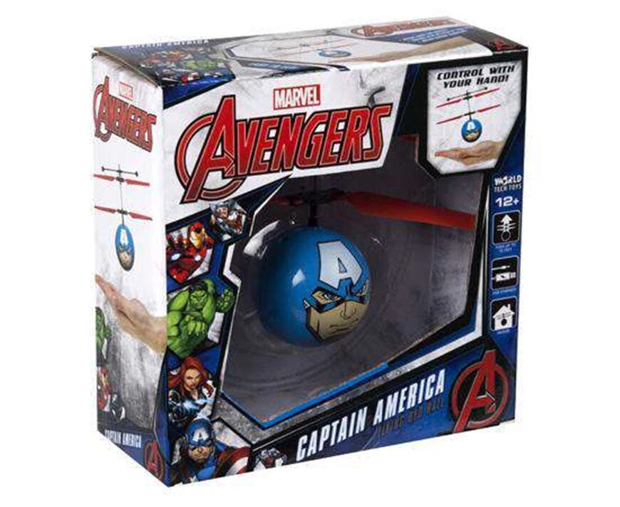 Captain America Marvel Avengers Infrared Flying UFO Helicopter Ball 33194 NEW