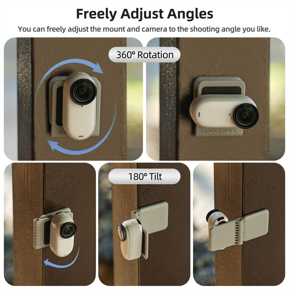 Magnetic Mount Tabletop Base Bracket Adjustable 180° Rotation For Mini Cameras