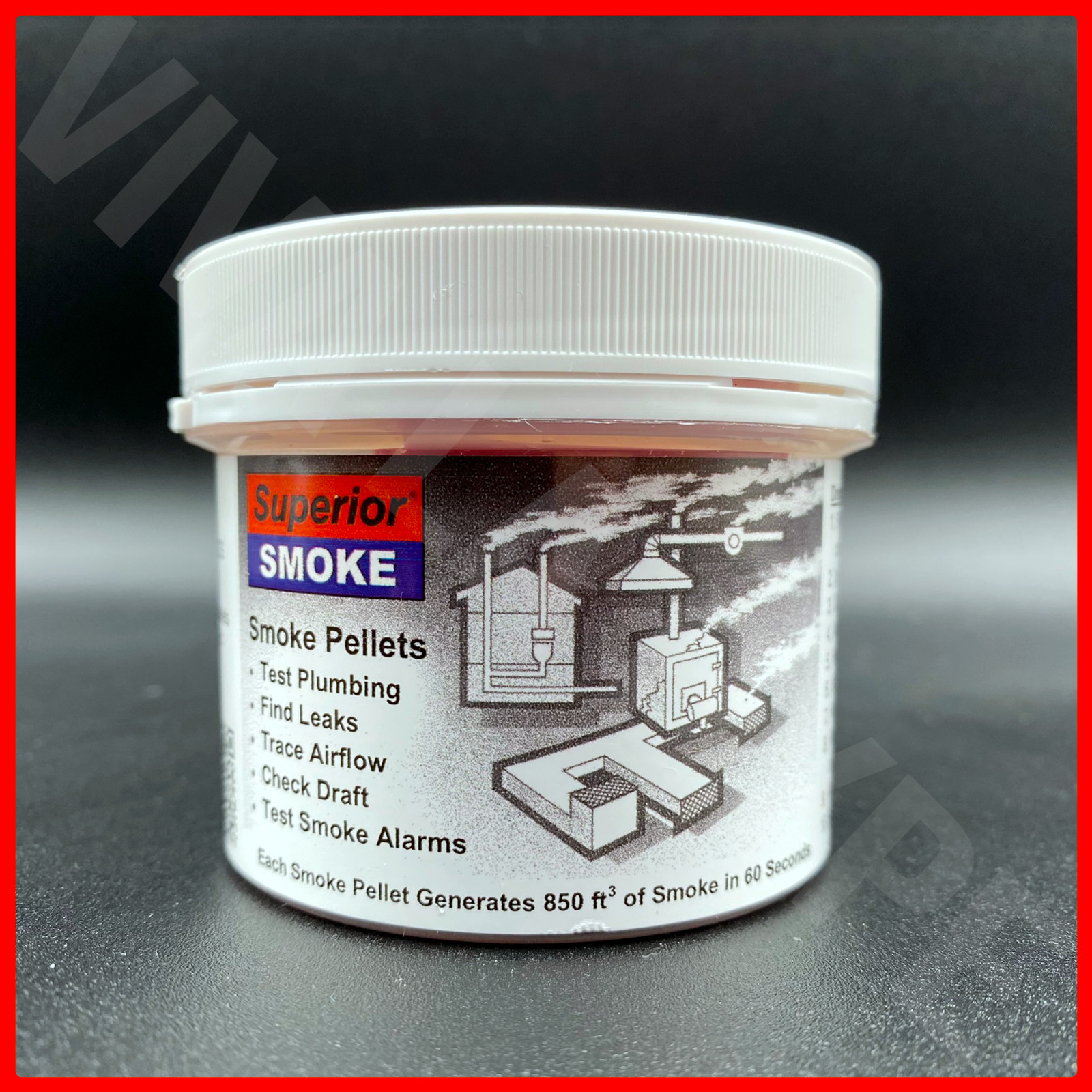 SP-8 Superior Encapsulated Smoke Emitters, 850 cu ft, 60 seconds. 10 per Jar