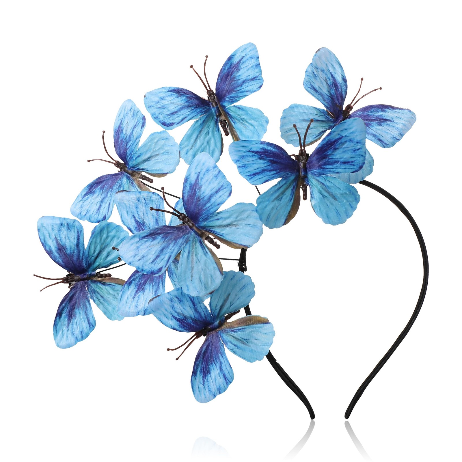 Coucoland Butterfly Headband for Women - Fascinators Hat One Size, Sky Blue