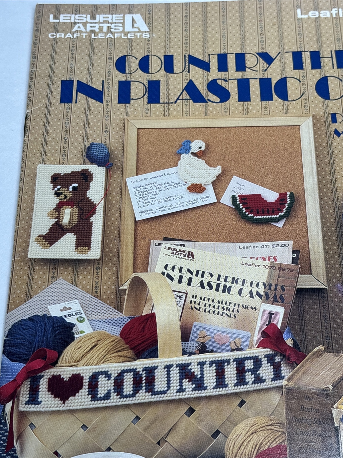 Leisure Arts Country Things Leaflet 1083 Plastic Canvas Pattern