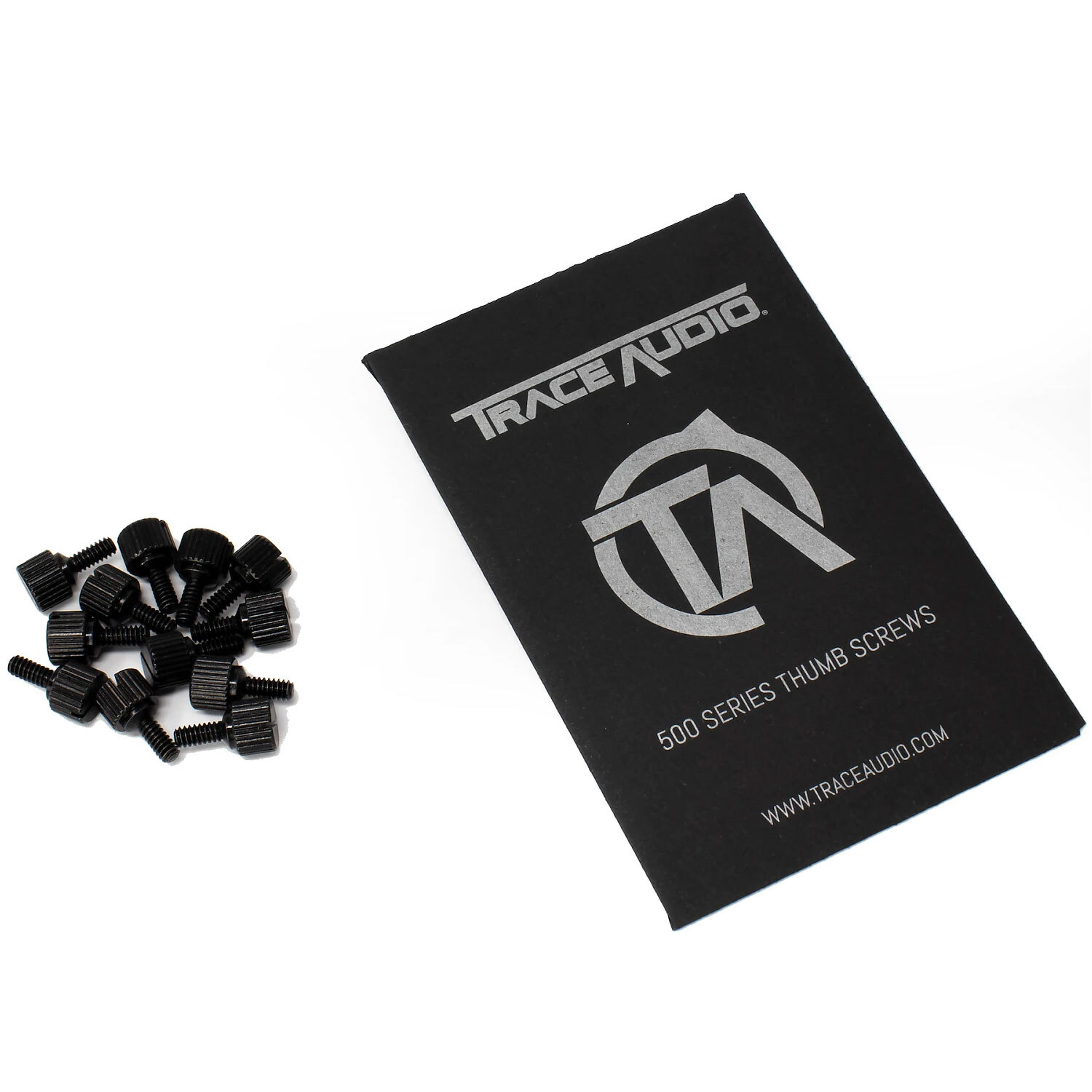 Trace Audio 500 Series Module Thumb Screws 4-40 Thread - 12-Pack, Black