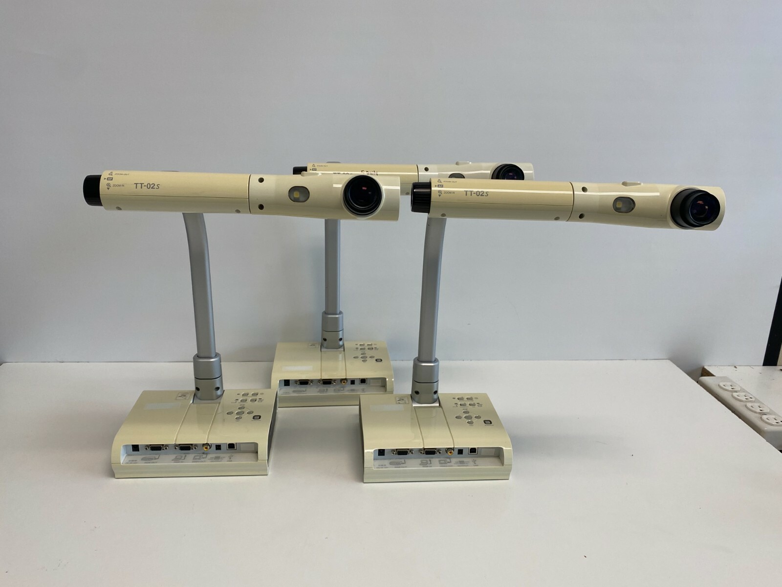 Lot #15:  Lot of 3 Elmo TT-02S Interactive Document Camera