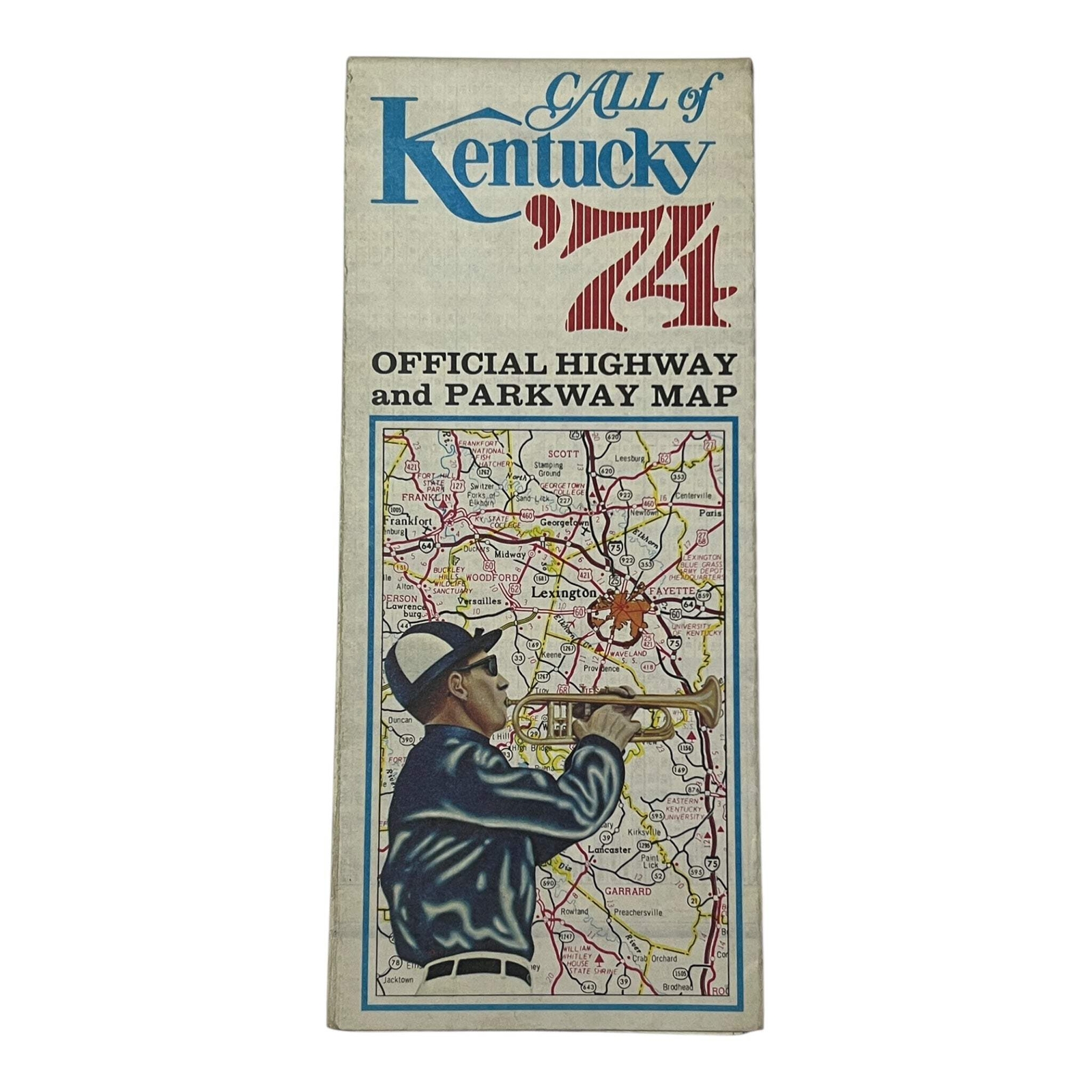 Map - Call of Kentucky 74 Official Highway and Parkway Map