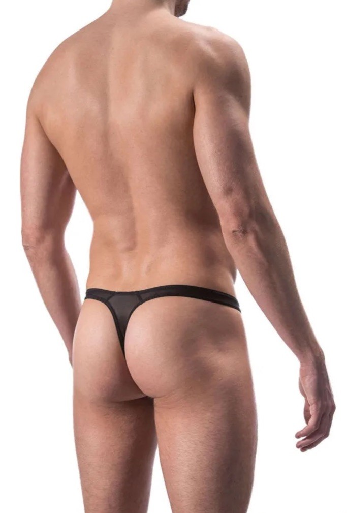 Authentic MANstore M101 Minimums Strong Thong G-String Black Small S
