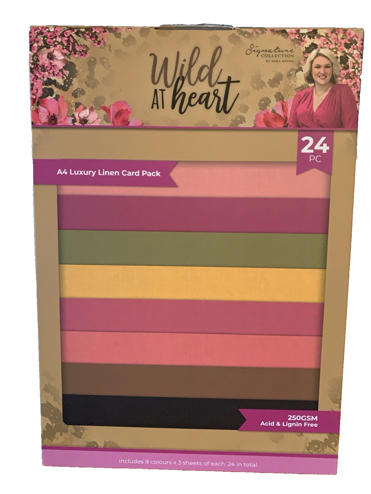 Crafters Companion Sara Signature Wild at Heart Linen Card Stock