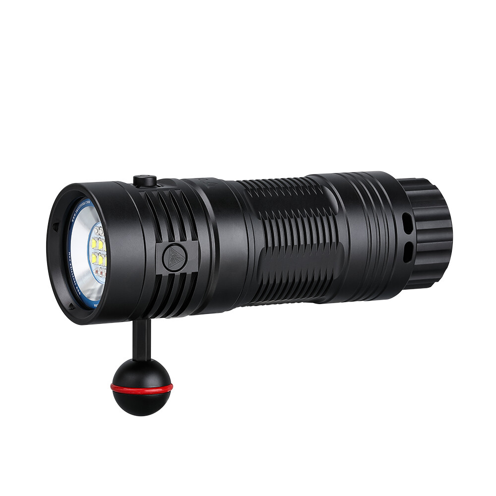 Trustfire 6500LM W/R/UV TypeC Rechargeable led Diving Light LED Scuba Flashlight
