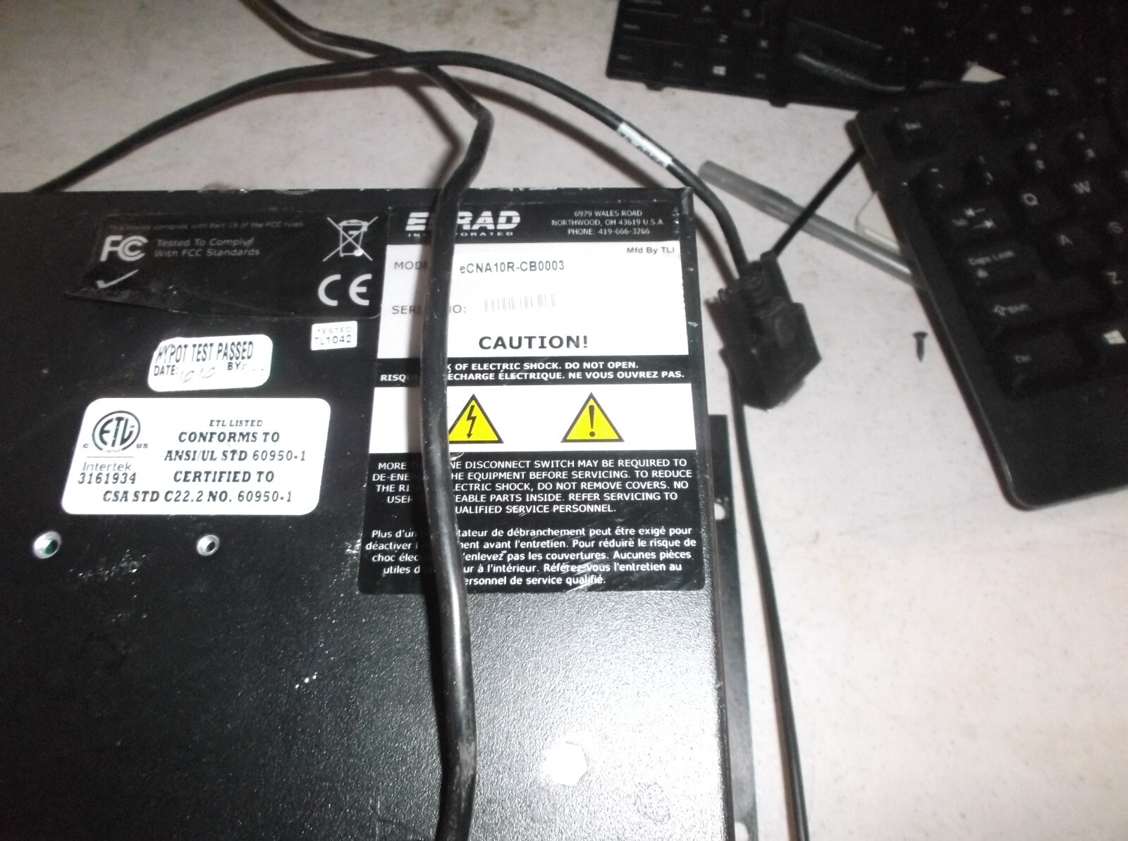 Eprad eCNA-10 D-Cinema Automation System rack mount with power supply