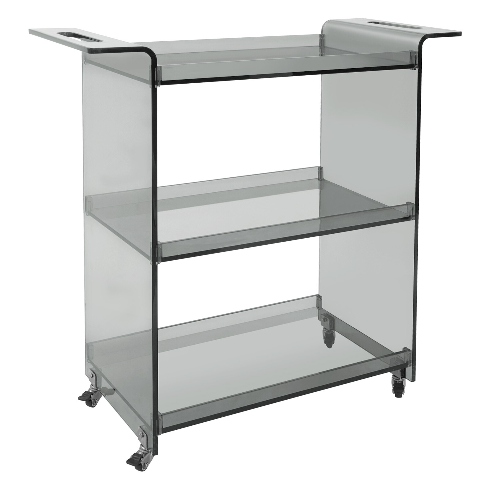 PC Cart with Wheels, Rolling Serving Cart, Mobile PC Rolling Cart