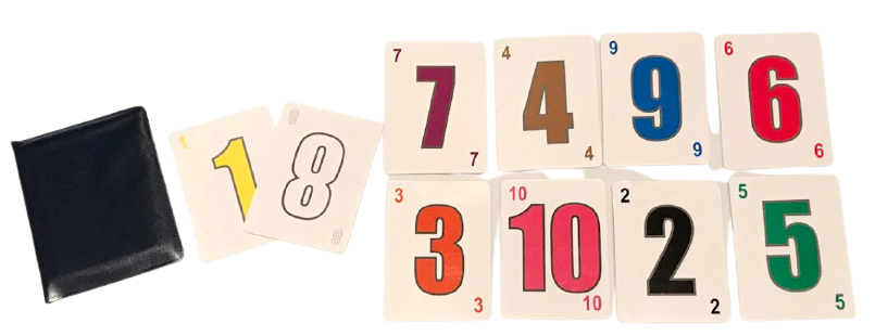 DECEPTEN NUMBER CARDS Mental Magic Trick Prediction Set Deception Packet Flash