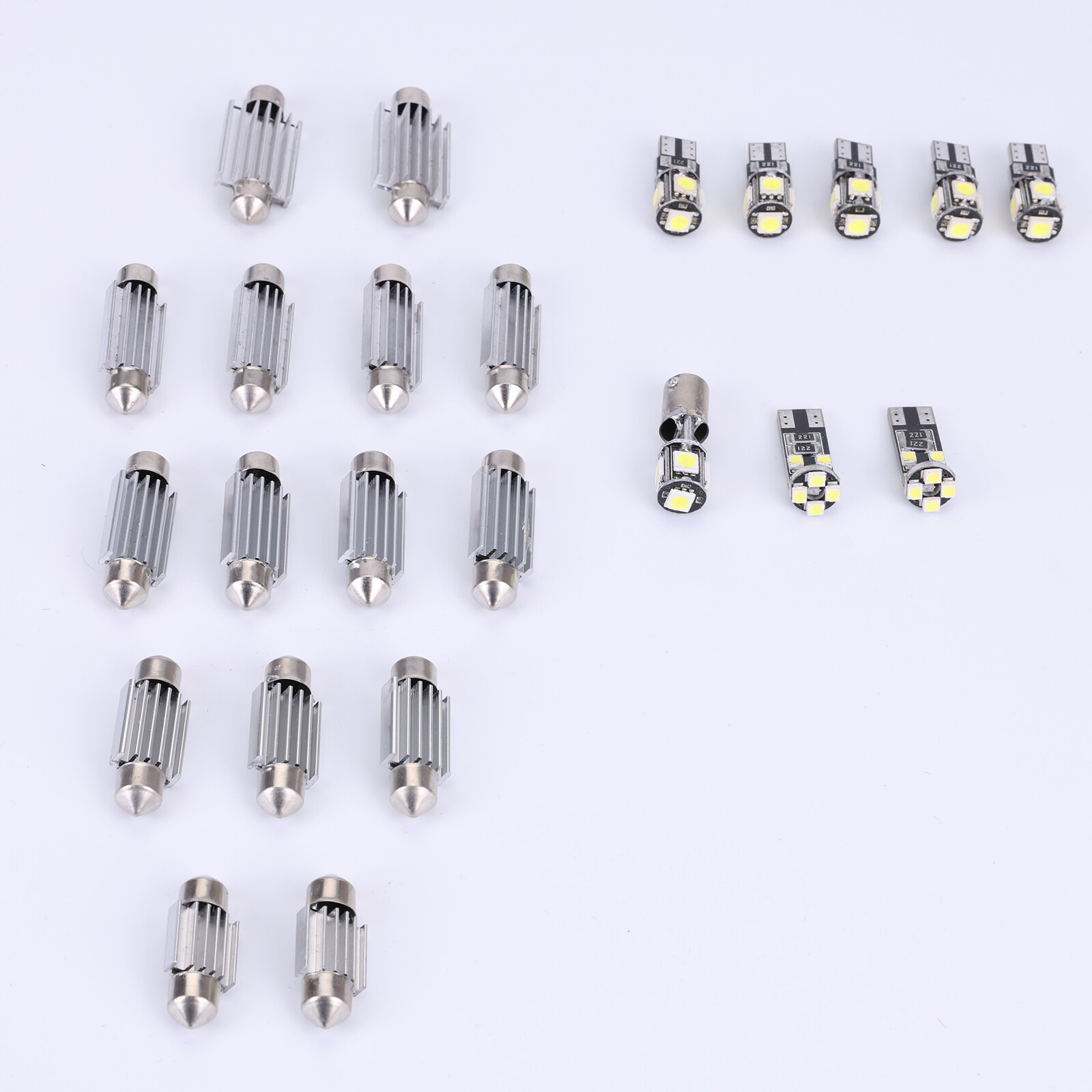 23x LED Car Interior Inside Light Dome Trunk Map License Plate Lamp Canbus Bulbs