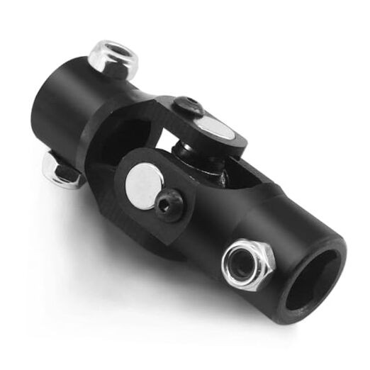 3/4" DD x 3/4" DD Black Steering Universal Joint Single U Joint Shaft,Total