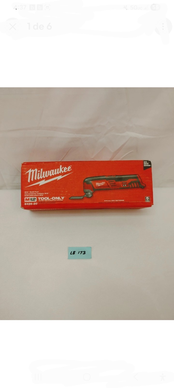 MILWAUKEE 2426-20 M12 12V 12 Volt Cordless Multi-Tool- TOOL ONLY