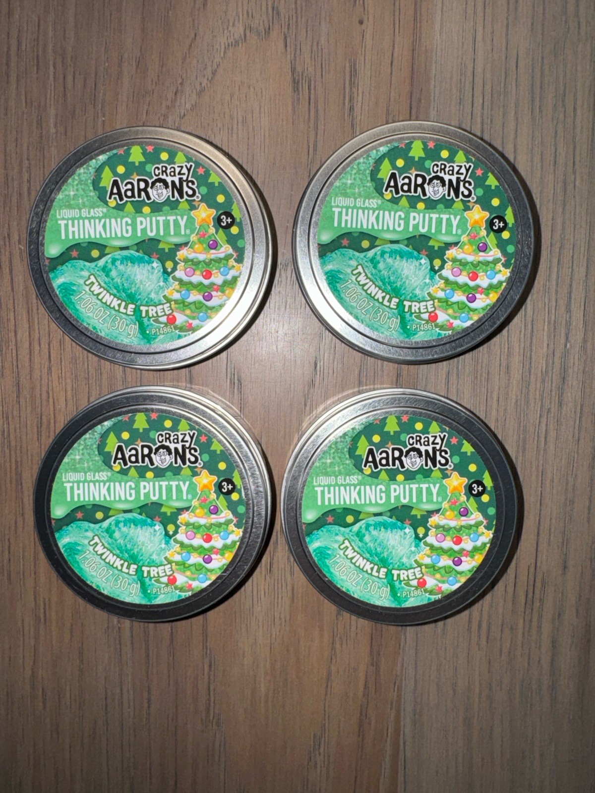 Aaron Crazy Lot of 4 Liquid Glass Thinking - Twinkle Tree