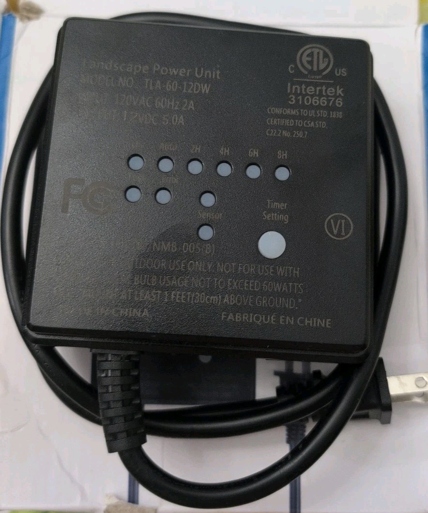 Dewenwils Low Voltage 60W Polycarbonate Landscape Lighting Outdoor Transformer