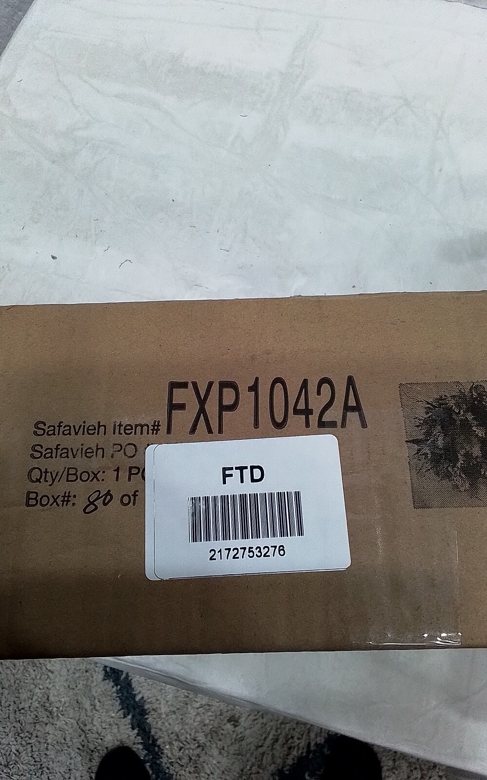 Safavieh FX 30" OAKLEAF & EUCLYPTS WRTH, Reduced Price 2172753276 FXP1042A