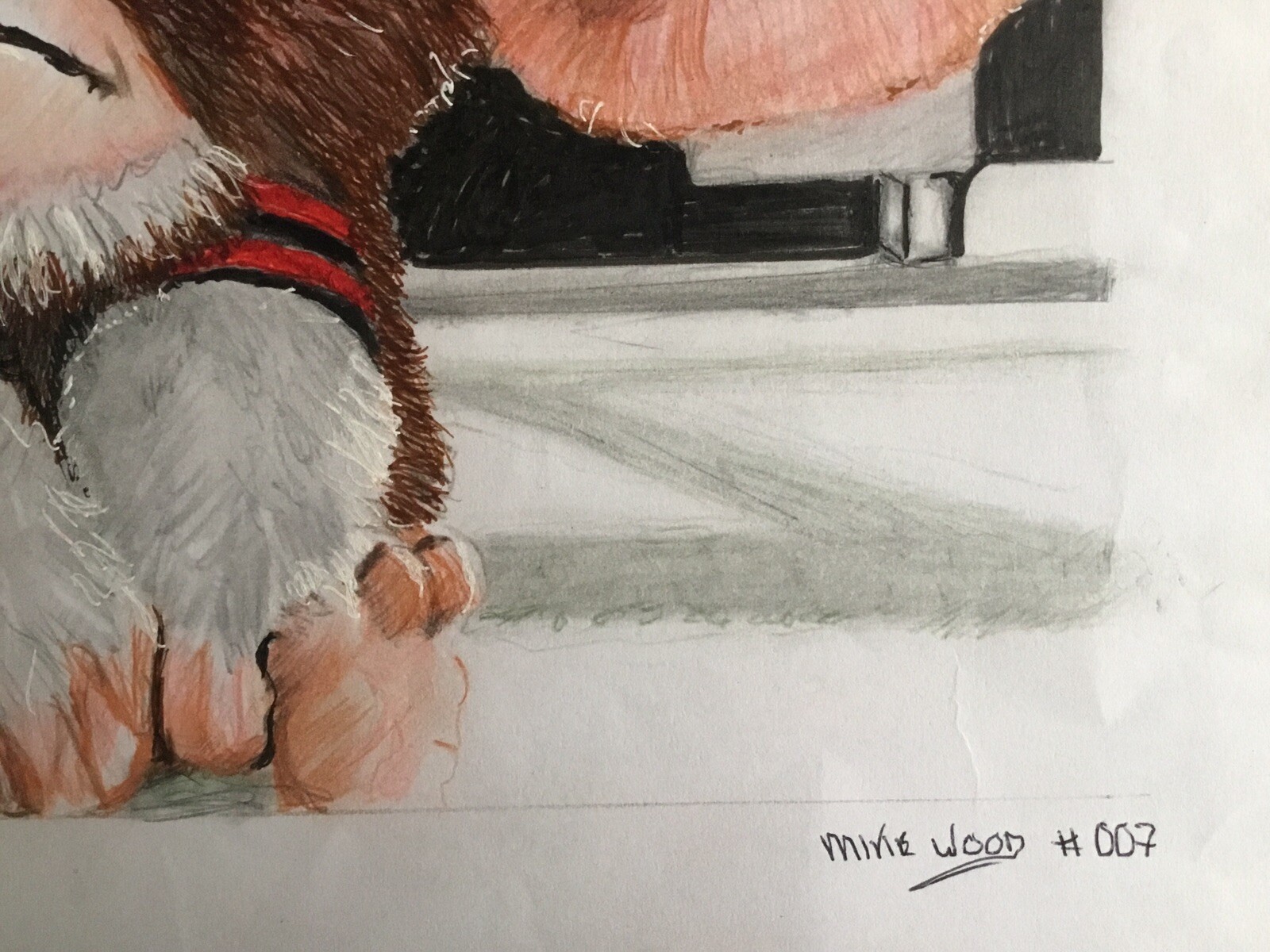 Gizmo from Gremlins Original Portrait Drawing