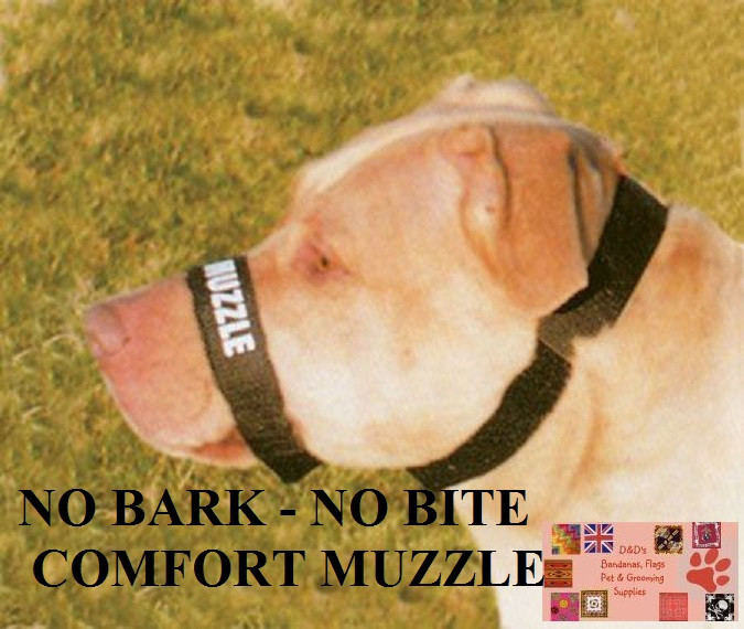 DOG Grooming Training No Bark No Bite Comfort Easy Quick Fit Adjustable MUZZLE