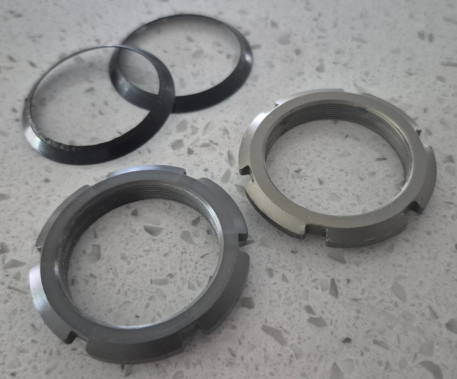 Mavic 610 Chamfered Bottom Bracket Lockrings NOS