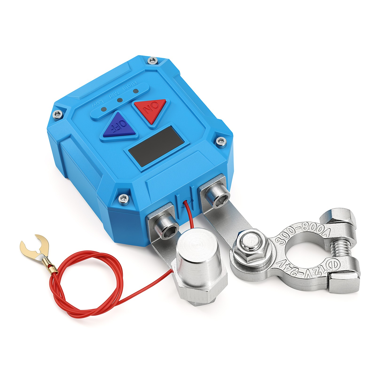 Auto Battery Disconnect Switch 120A Remote Kill Switch With LED Voltage Display