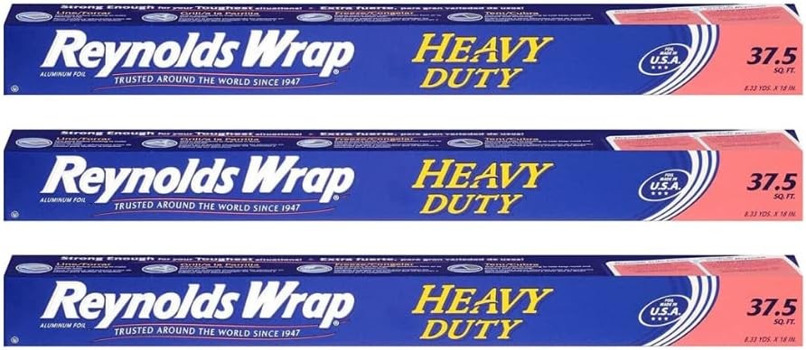 Wrap Heavy Duty Aluminum Foil Rolls, Extra Wide, 37. ft