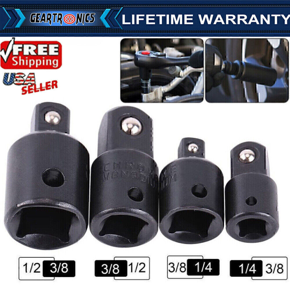 1 Set 3/8" to 1/4" 1/2 inch Drive Ratchet SOCKET ADAPTER REDUCER Air Impact Iihz