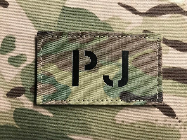 PJ Infra Red Call Sign Patch Multicam Para Rescue Pedros USAF IR