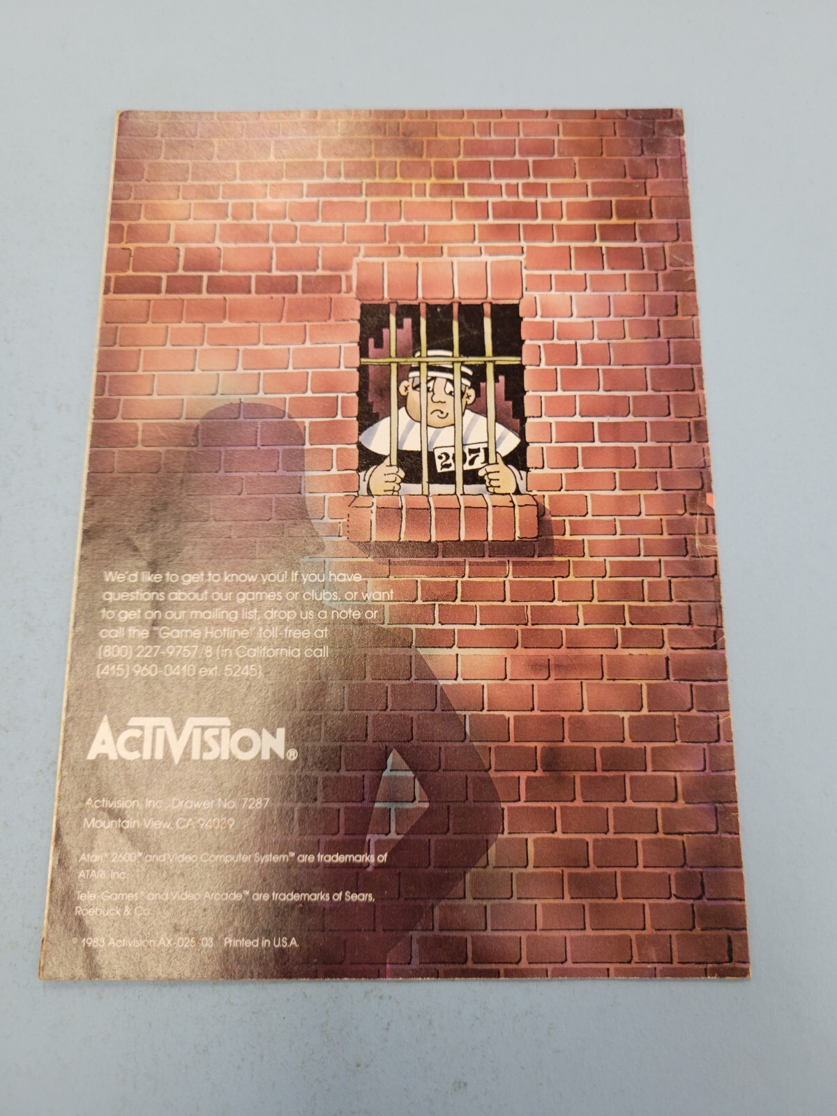 Atari Manual Crime Busters