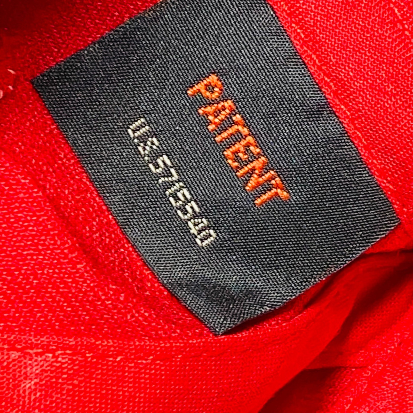 Flexfit MC Baseball Cap Red Fitted Size S M Baseball Stitch Logo Adjustable Hat