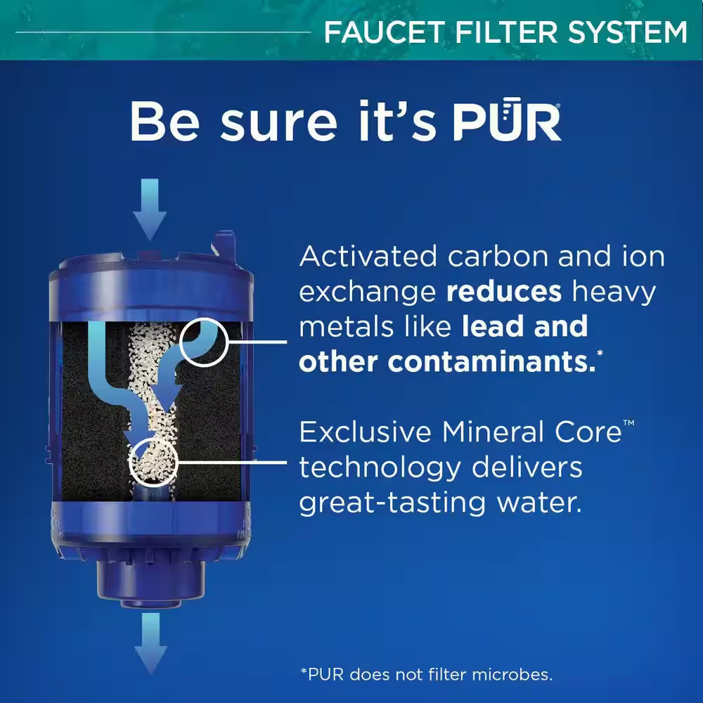 PLUS Faucet Mount Filtration System, Chrome