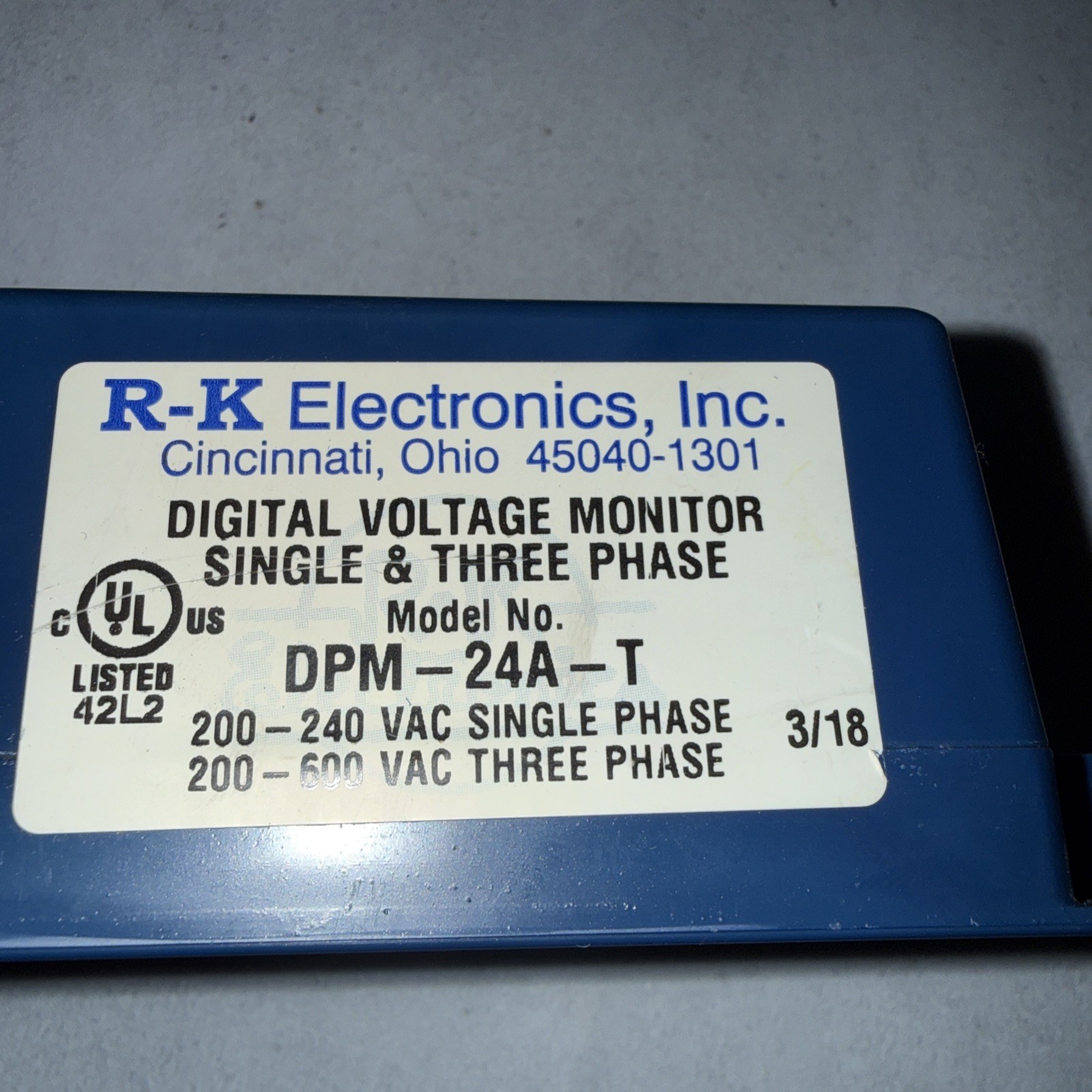 R-K ELECTRONICS DPM-24A-T / DPM24AT