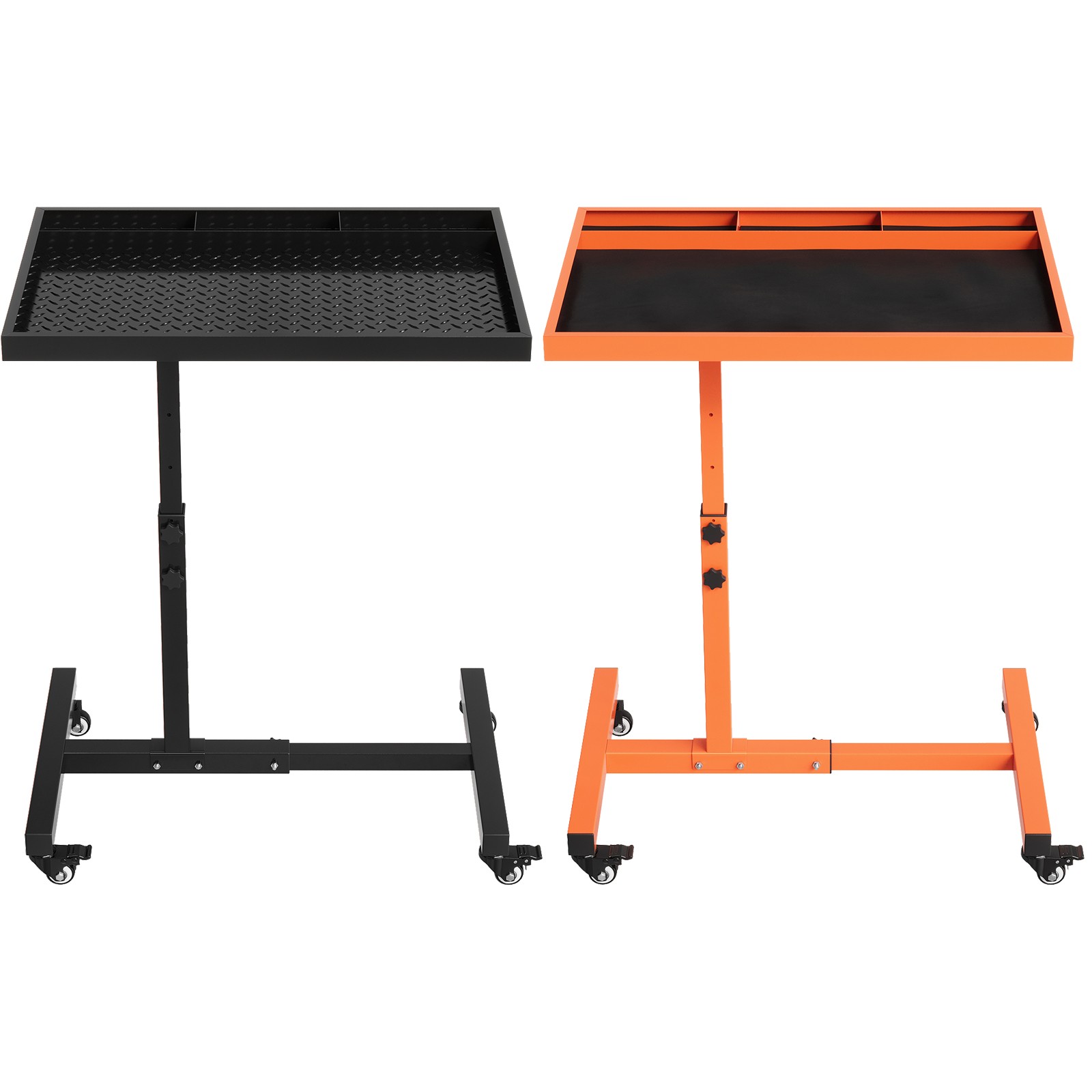 Mobile Welding Soldering Tool Tray Cart, 38-45'' Adjustable, 4-Bin Organizer