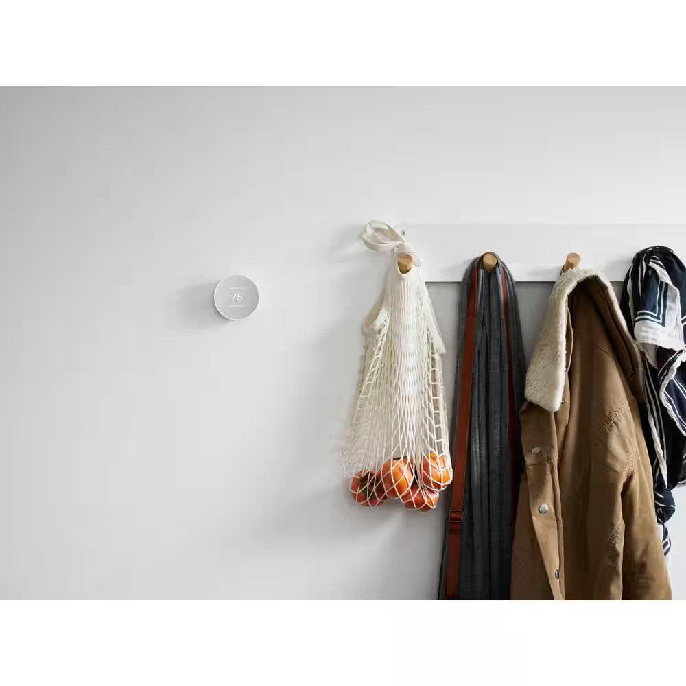 Google Nest Thermostat - Smart Programmable Wi-Fi Thermostat - Snow