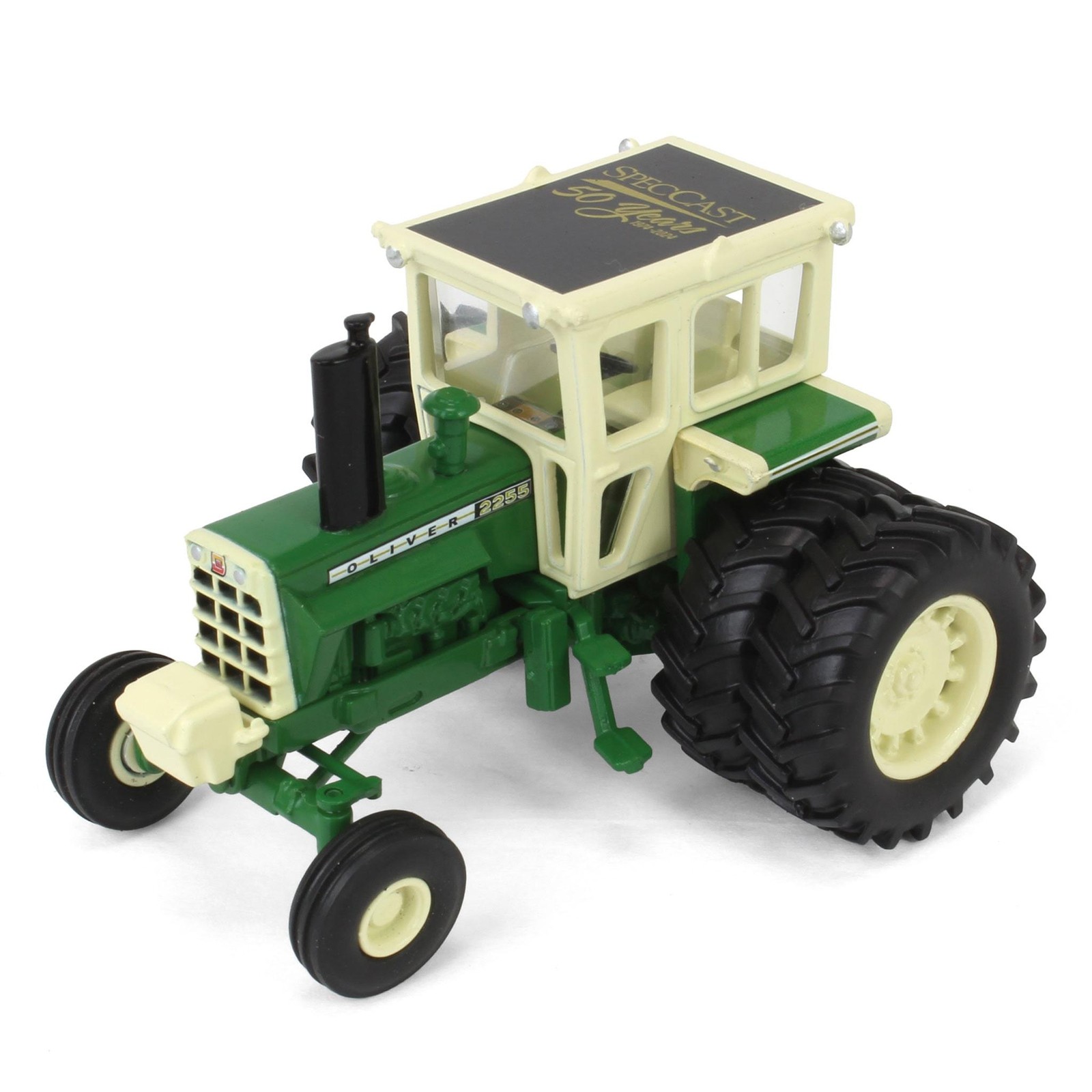 Spec Cast 1/64 Oliver 2255 w Cab & Rear Duals Tractor 50th Annv. Ed. Cust-2117