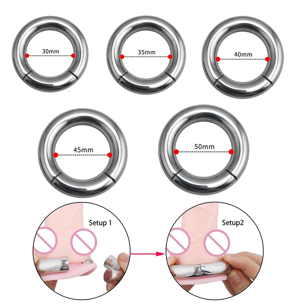 Male Stainless Steel Ball Stretcher Weight Heavy Magnetic Ball Stretching Weight