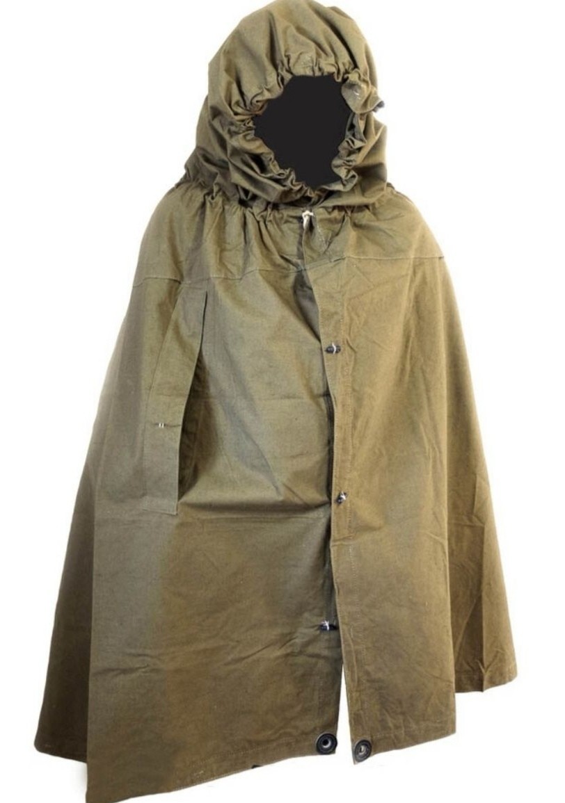 Military Raincoat Tent Khaki (Plash Palatka) USSR Hunting Outdoor Original