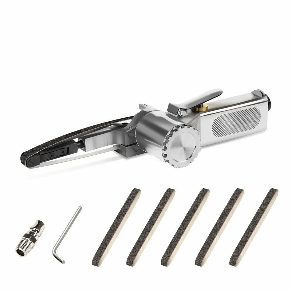 SMALL MINI AIR POWERED OPERATED HAND POWER BELT SANDER SANDING GRINDER TOOL