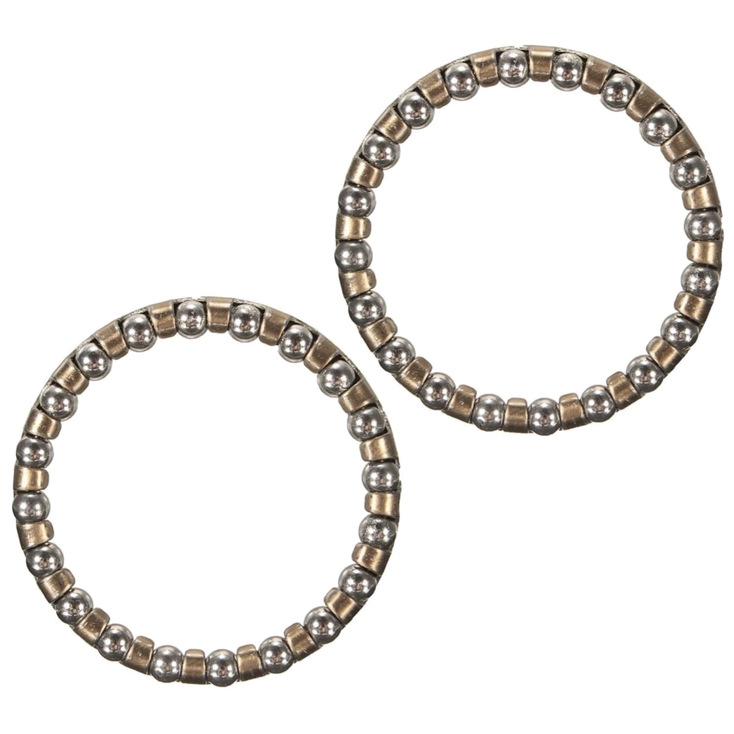 Enhanced Performance 1 1/8" Headset Caged Ball Bearing Race - Set of 2