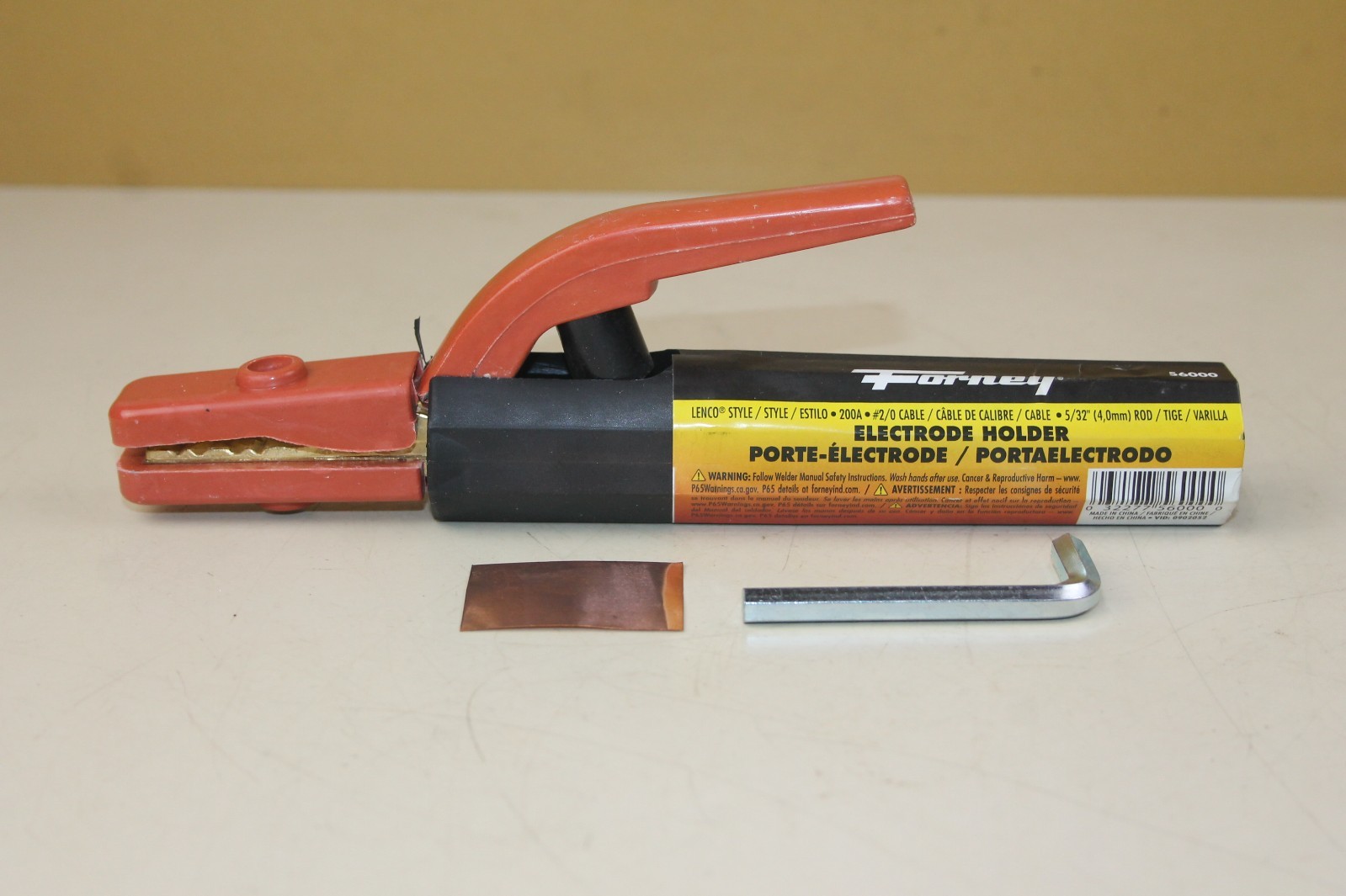 Forney Electrode Holder 56000 200A #2/0 Cable 5/32" Rod NEW