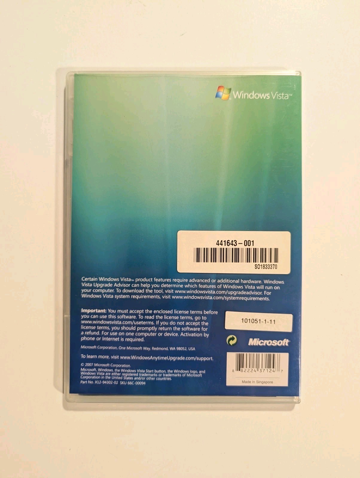 Microsoft Windows Anytime Upgrade (Upgrade your Windows Vista Experience)