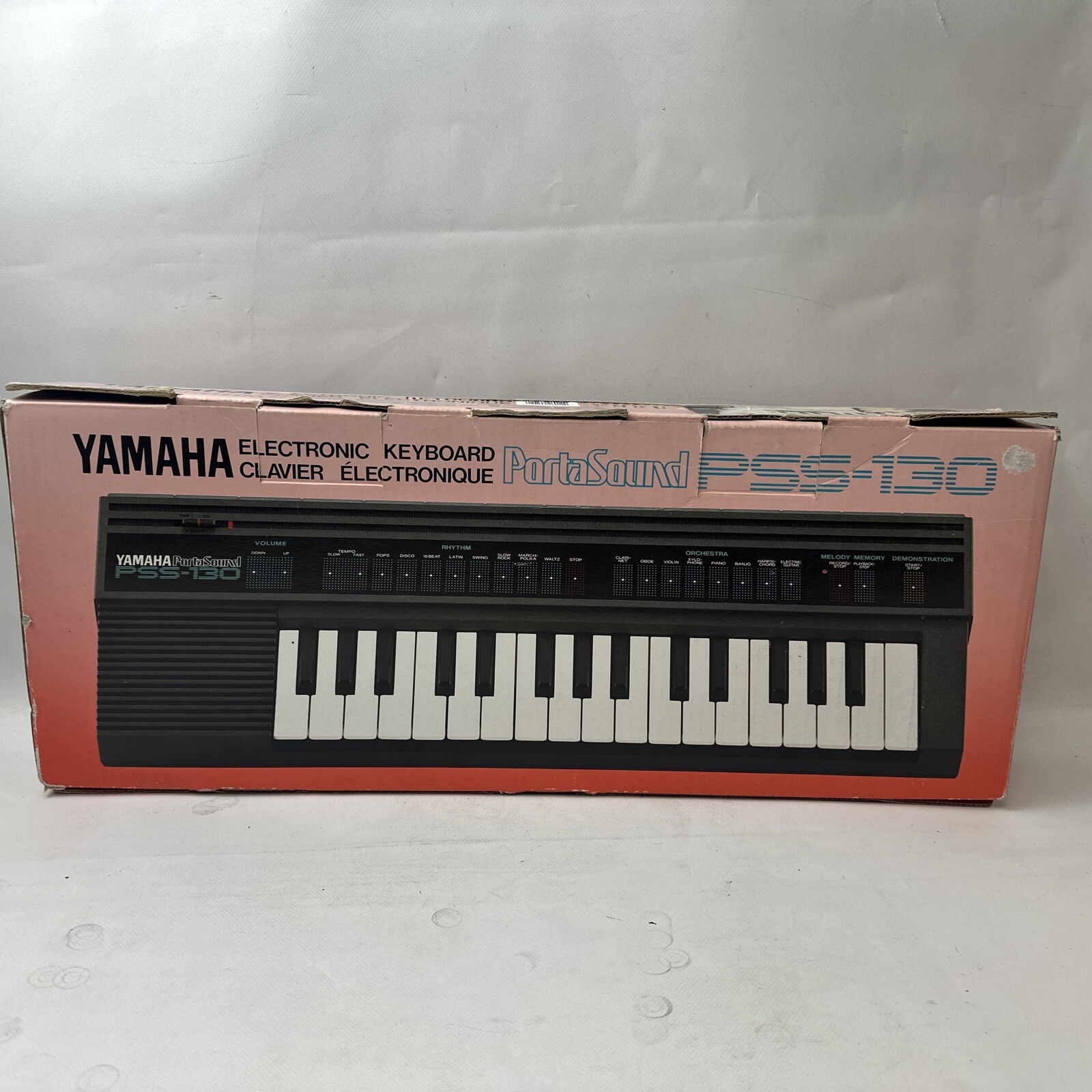 Yamaha PSS-130 Porta Sound Electric Keyboard With Box & Manual No Cord