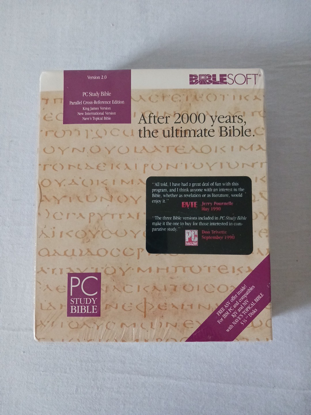 BRAND NEW SEALED - BIBLESOFT PC Study Bible Parallel Cross-Reference Edition
