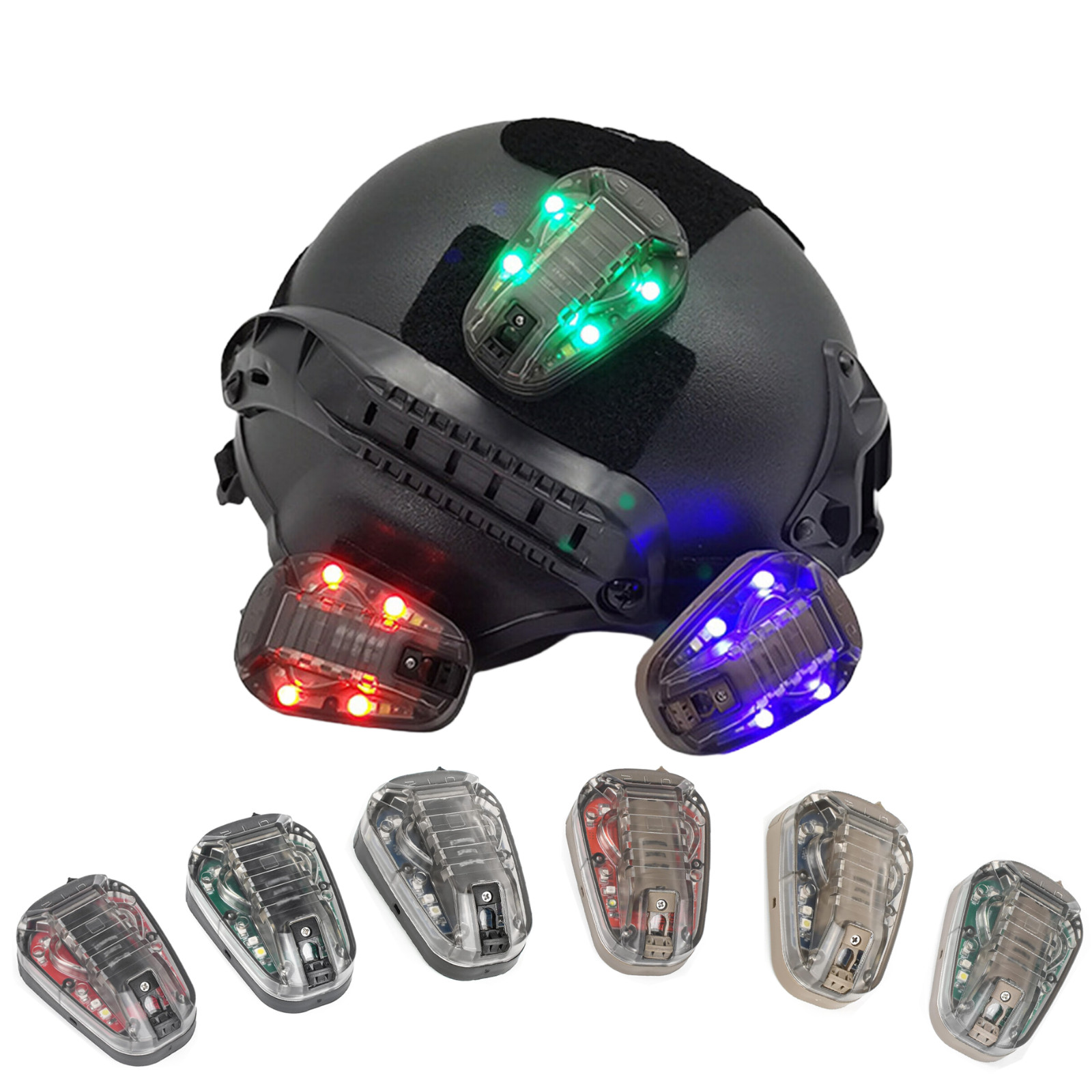 Tactical Helmet Light with LED IR/Strobe for Hunting Signal Light