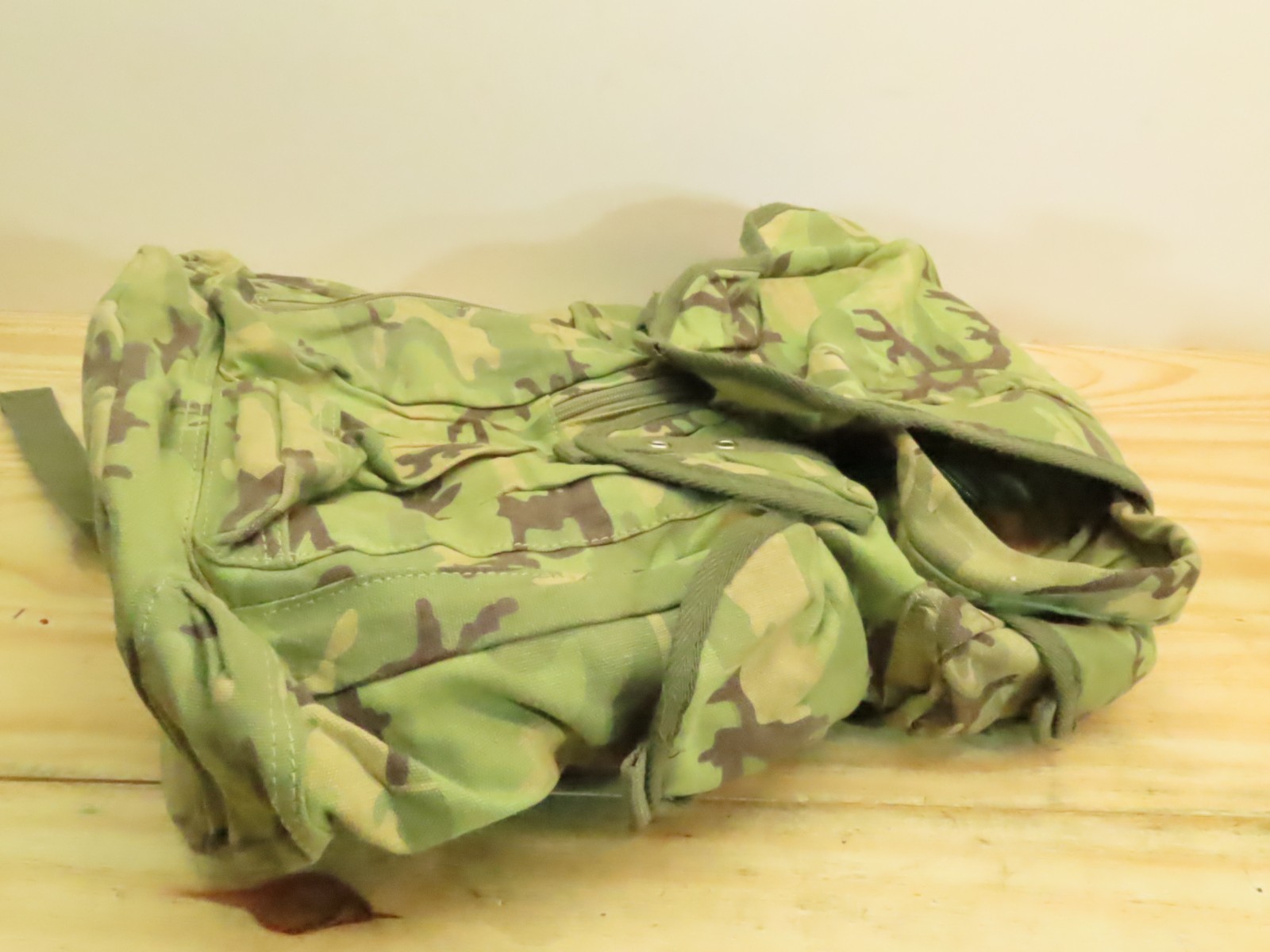 Military Style Camouflage Terrain Pattern Short Back Rucksack Backpack