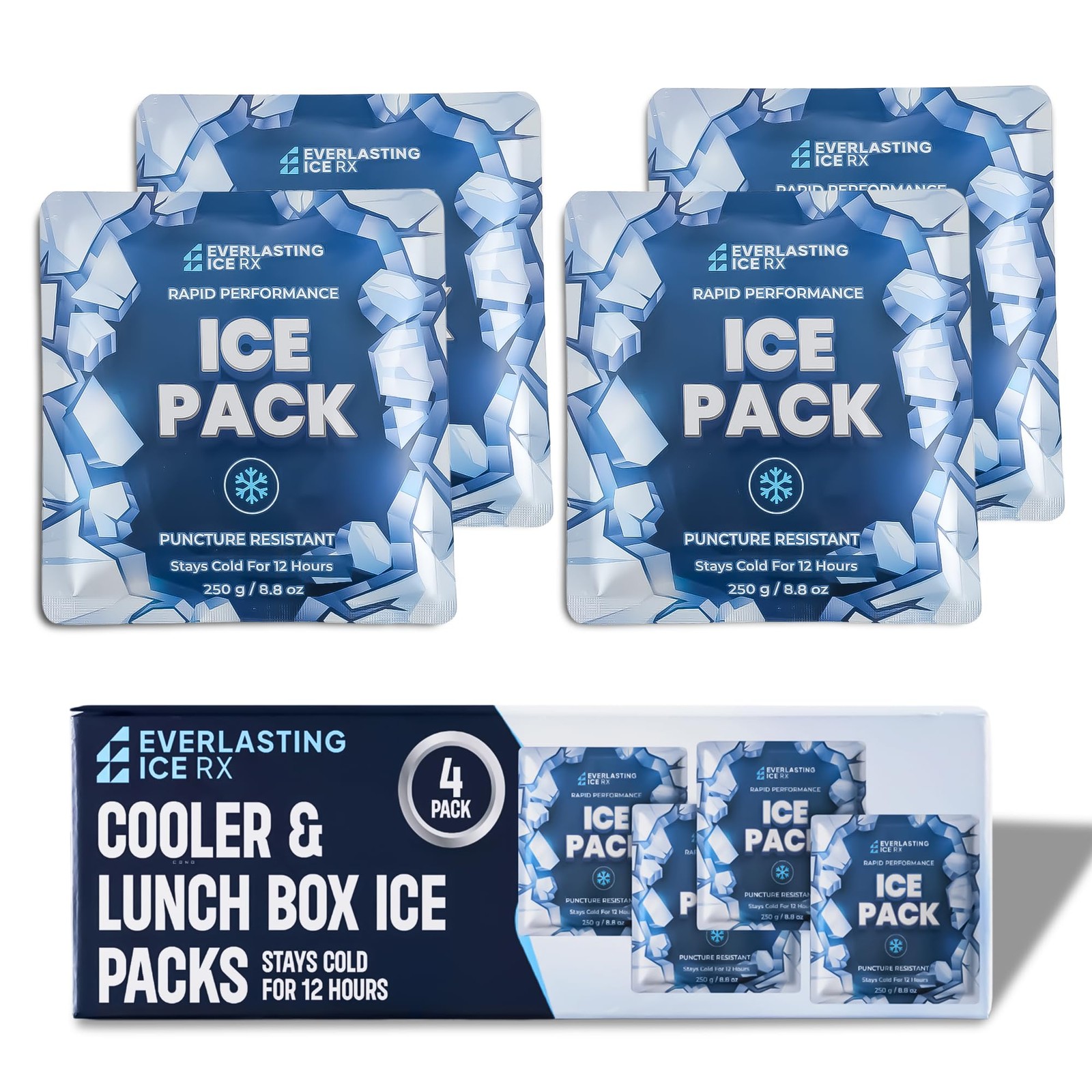Rapid Performance Reusable Ice Packs for Lunch Boxes, Lunch Bags or Coolers |...